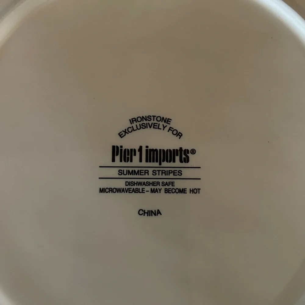 Pier 1 Imports Ironstone Salad Plates